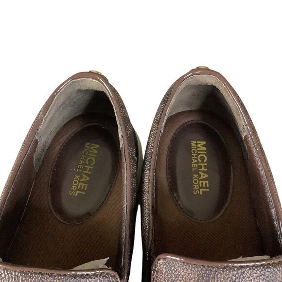 Michael Michael Kors Keaton Slip on Sneakers Women's Shoes Brown Size 7M - Picture 6 of 12